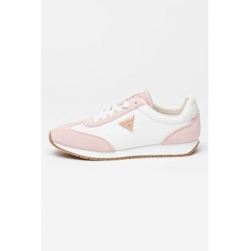 Pantofi sport cu insertii din piele intoarsa