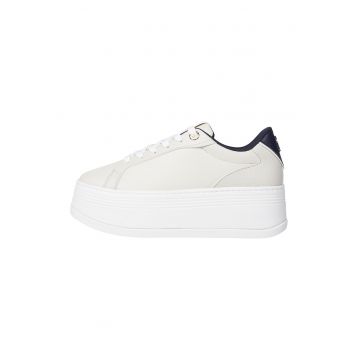 Pantofi sport flatform de piele