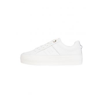 Pantofi sport flatform din piele