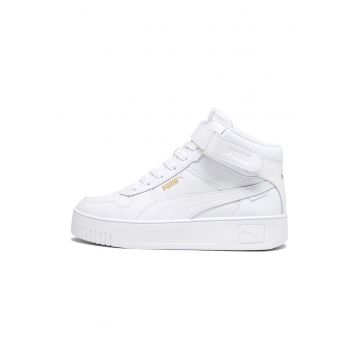 Pantofi sport mid-high de piele si piele ecologica cu banda velcro Carina Street