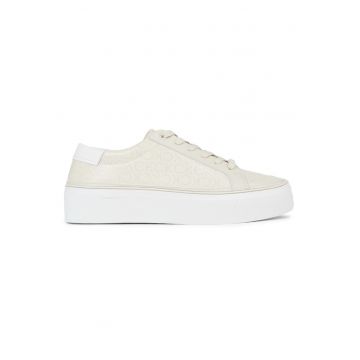 Pantofi sport  pentru Femei - flatform cupsole lace up-epi mn - HW0HW01670-0LD - Bej