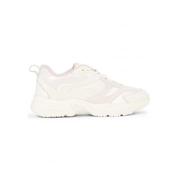 Pantofi sport  pentru Femei - retro tennis low lace ml mix - YW0YW01566-02Y - Alb