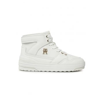 Pantofi sport  pentru Femei - th basket sneaker hi - FW0FW07757-YBL - Alb