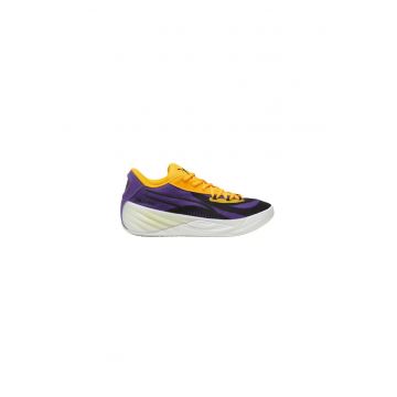 Pantofi sport barbati -  semipantofi antrenament - violet-galben - material sintetic