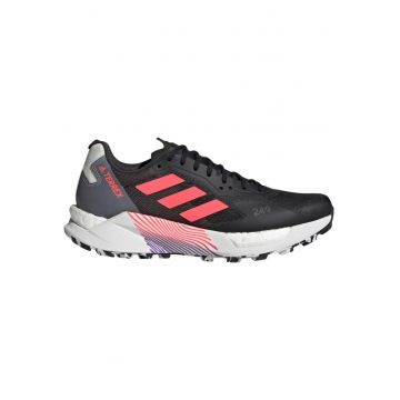 Pantofi sport dama  Terrex Agravic Ultra - sintetic/textil - pentru alergare/antrenament - negru/roz