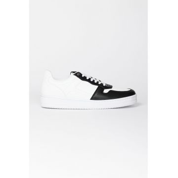 Pantofi sport de piele ecologica cu segment perforat