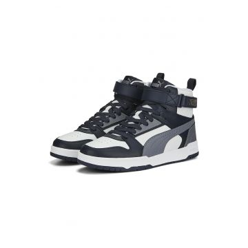 Pantofi sport high-top unisex cu insertii din piele RBD Game