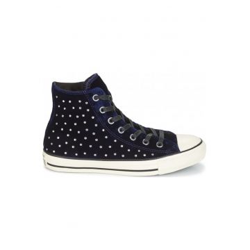 Tenisi din velur decorati cu pietre Chuck Taylor -