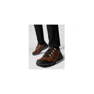 Bocanci trekking barbati  209228618 - Piele naturala - Maro