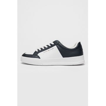 Pantofi sport cu de piele cu garnituri din material sintetic