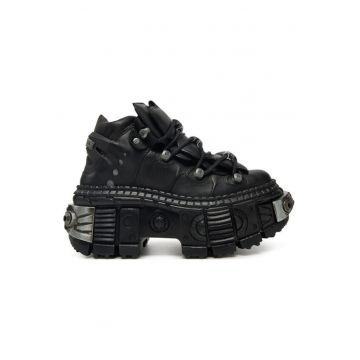 Pantofi sport dama  305268334 - Piele naturala - Negru