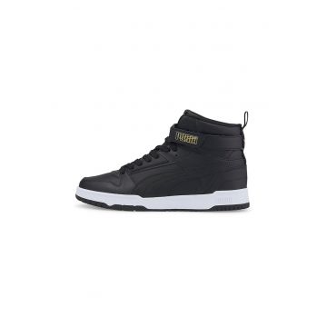 Pantofi sport high-top unisex cu insertii din piele RBD Game
