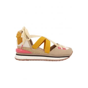 Pantofi sport wedge cu decupaje