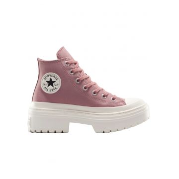 Tenisi  Chuck Taylor All Star cu platforma si toc inalt
