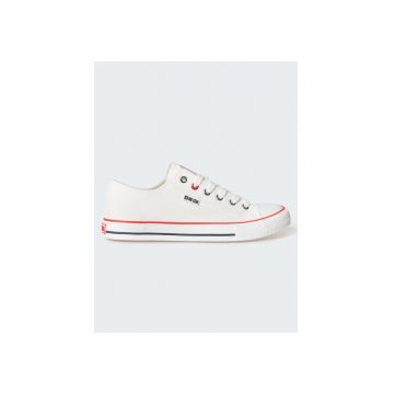 Tenisi din panza - Alb