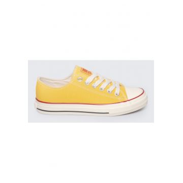 Tenisi din panza cu varf rotund