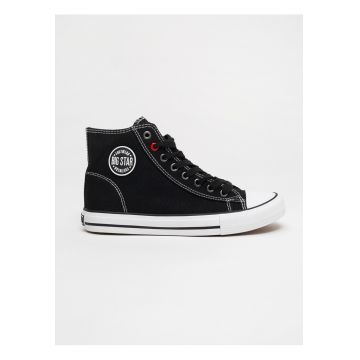 Tenisi high-top - Negru
