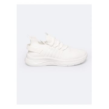 Tenisi slip-on cu detalii textile