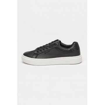 Pantofi sport din piele cu logo discret