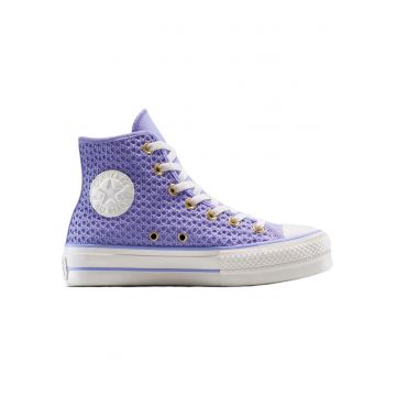 Tenisi  Chuck Taylor All Star cu platforma ridicata din tricot