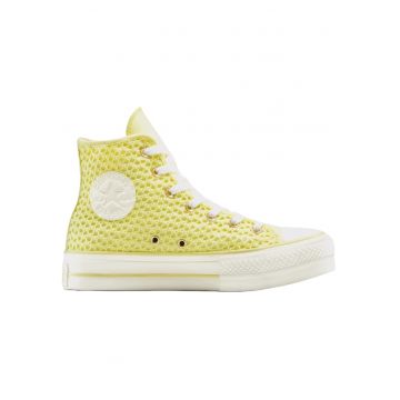 Tenisi  Chuck Taylor All Star cu platforma ridicata din tricot