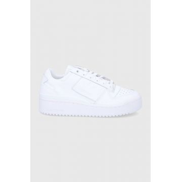 adidas Originals ghete de piele culoarea alb FY9042-FTWWHT