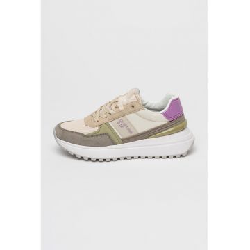 Pantofi sport cu insertii din piele intoarsa Lyn