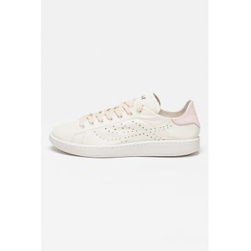 Pantofi sport de piele cu logo cu perforatii Super