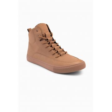 Pantofi sport din material textil cu insertii de piele ecologica