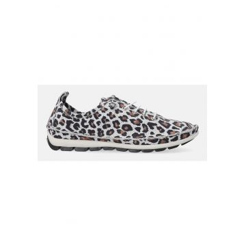 Pantofi sport din piele cu animal print