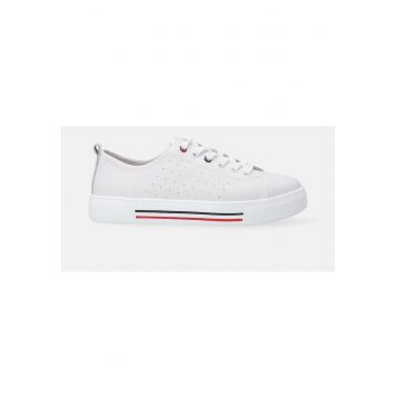 Pantofi sport din piele cu perforatii