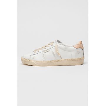 Pantofi sport Matchstar de piele cu aspect deteriorat