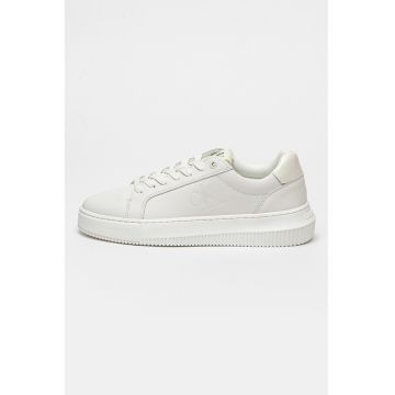 Pantofi sport de piele cu logo stantat