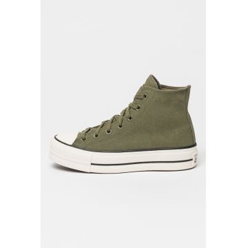 Tenisi mid-high de piele intoarsa Chuck Taylor All Star Lift