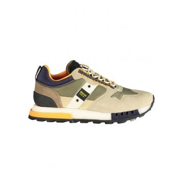 Pantofi sport barbati -  30% poliester - 30% piele - 40% poliuretan - Verde - F4HERON02COS