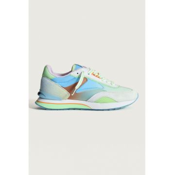 Pantofi sport cu garnituri din piele intoarsa