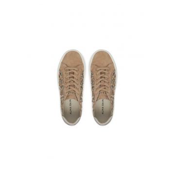 Pantofi sport dama - V250224 -  Piele naturala - Bej