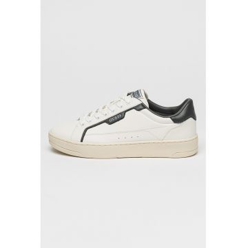 Pantofi sport de piele ecologica cu logo