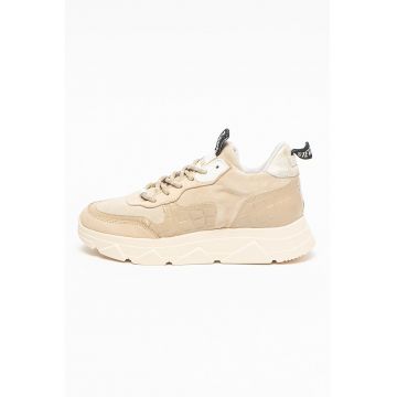 Pantofi sport din piele cu insertii din plasa Pitty