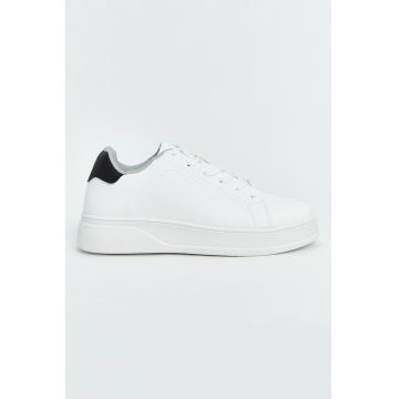 Pantofi sport din piele ecologica cu talpa wedge