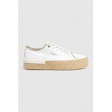 Pantofi sport flatform din material textil