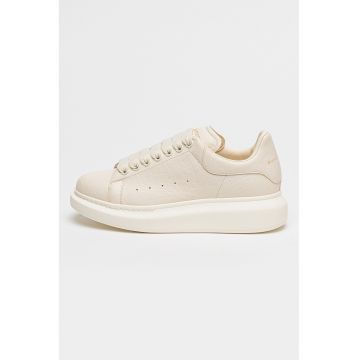 Pantofi sport texturati de piele cu logo