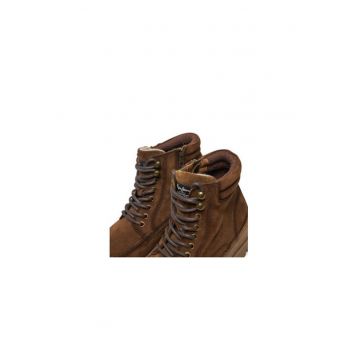 Bocanci de drumetie barbati  PMS50250 - Piele naturala - Maro