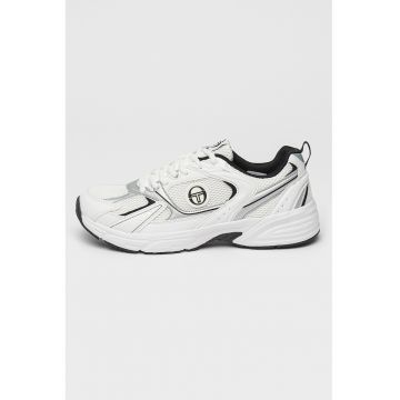 Pantofi sport demi-wedge de plasa cu insertii de piele ecologica Portland