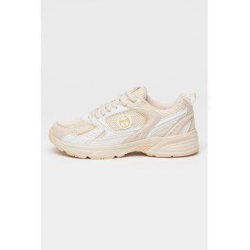 Pantofi sport din material sintetic cu insertii de plasa