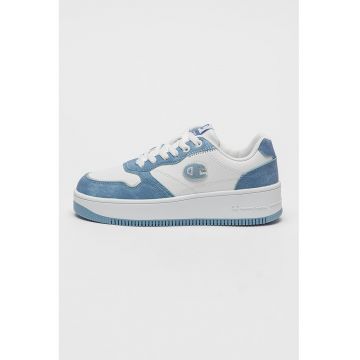 Pantofi sport din piele ecologica cu garnituri contrastante