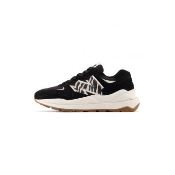 Pantofi sport din piele intoarsa cu detaliu logo 57/40