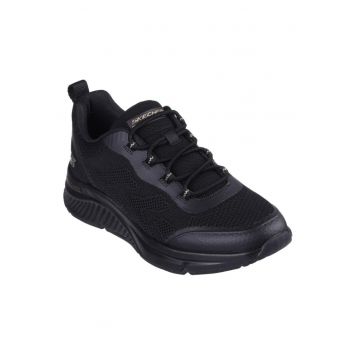 Skechers Bobs Arch Comfort B Sweet- A Pinch Pantofi sport negri cu șireturi pentru femei 117561-BBK