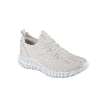 Skechers BOBS GEO LITE - DIVINE LOOK adidași de damă cu slip-on - culoare naturală 117427-NAT