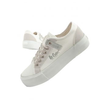 Tenisi cu platforma  [LCW-25-31-3479L] - albi